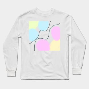 Colorful watercolor abstract texture Long Sleeve T-Shirt